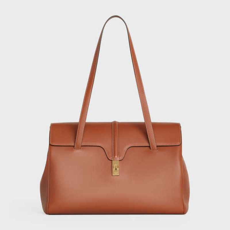 Celine Large Soft bag in Smooth Calfskin 16 Tan | CL-593266