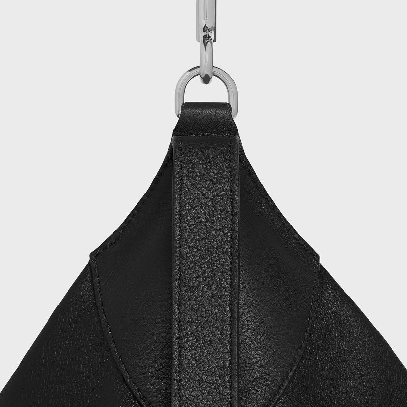 Celine Large Strap Romy in Supple Calfskin Shoulder Bags Black | CL-591841