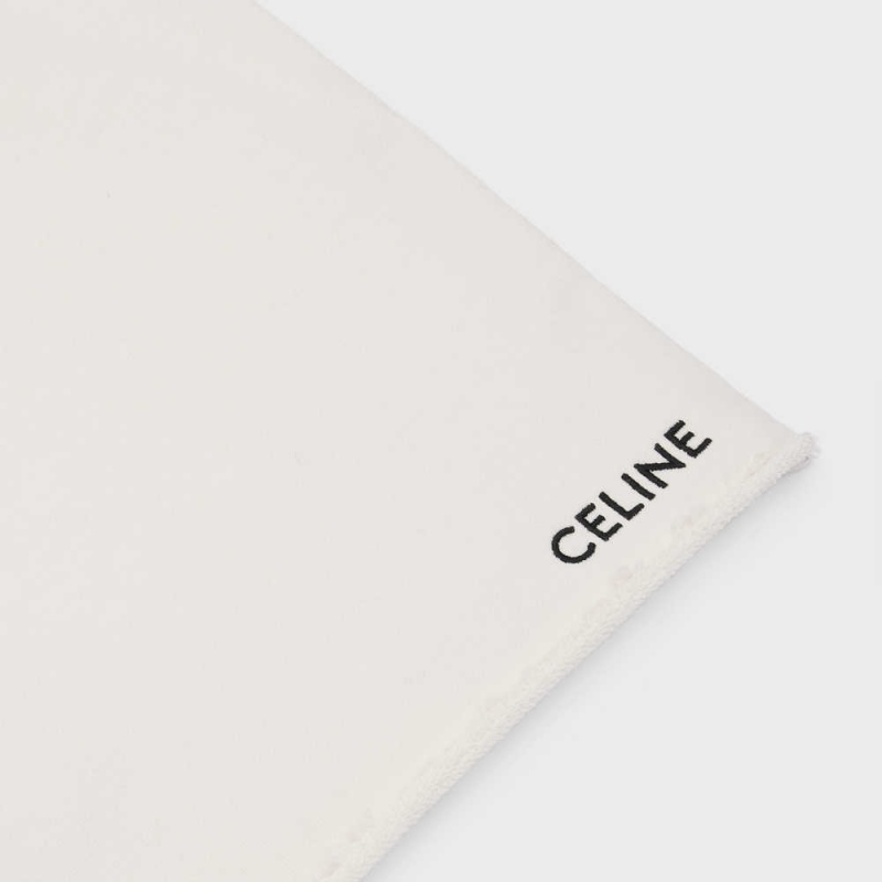 Celine Loose in Cotton fleece Pants Cream / Black | CL-592758