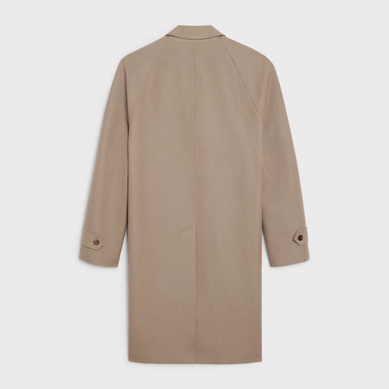 Celine MAC 3-BUTTON IN WOOL AND COTTON Coats Camel | CL-591975