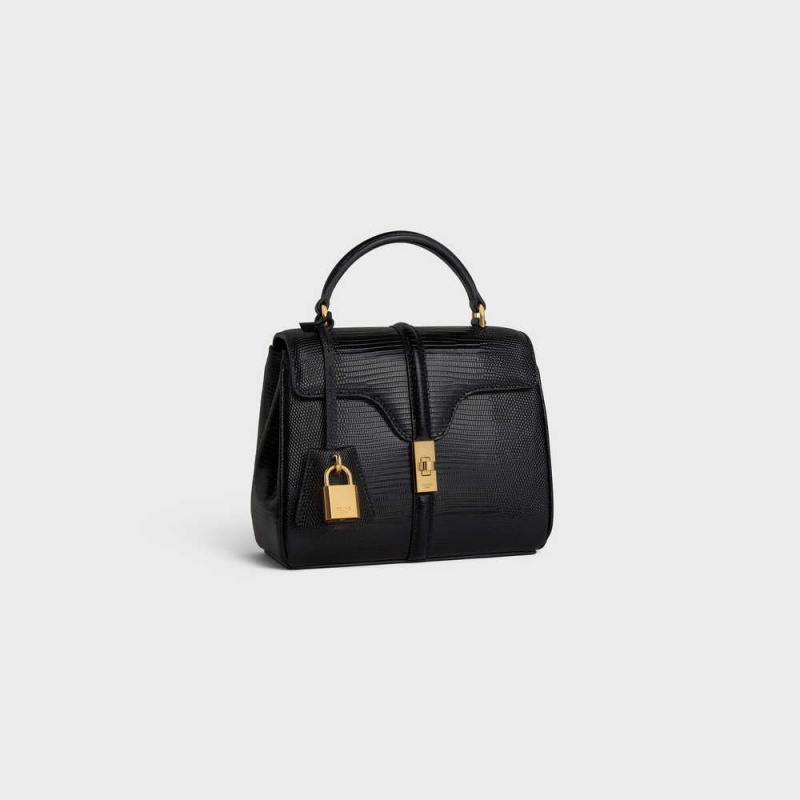 Celine MINI in Lizard 16 Black | CL-593271