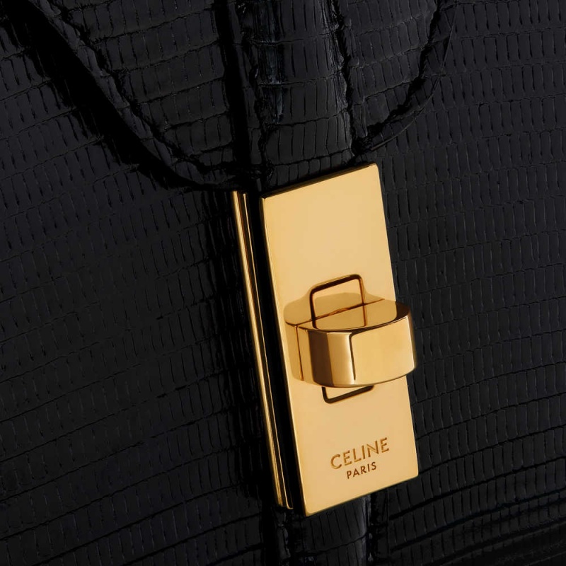 Celine MINI in Lizard 16 Black | CL-593271