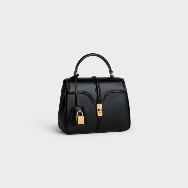 Celine MINI in satinated calfskin 16 Black | CL-593268