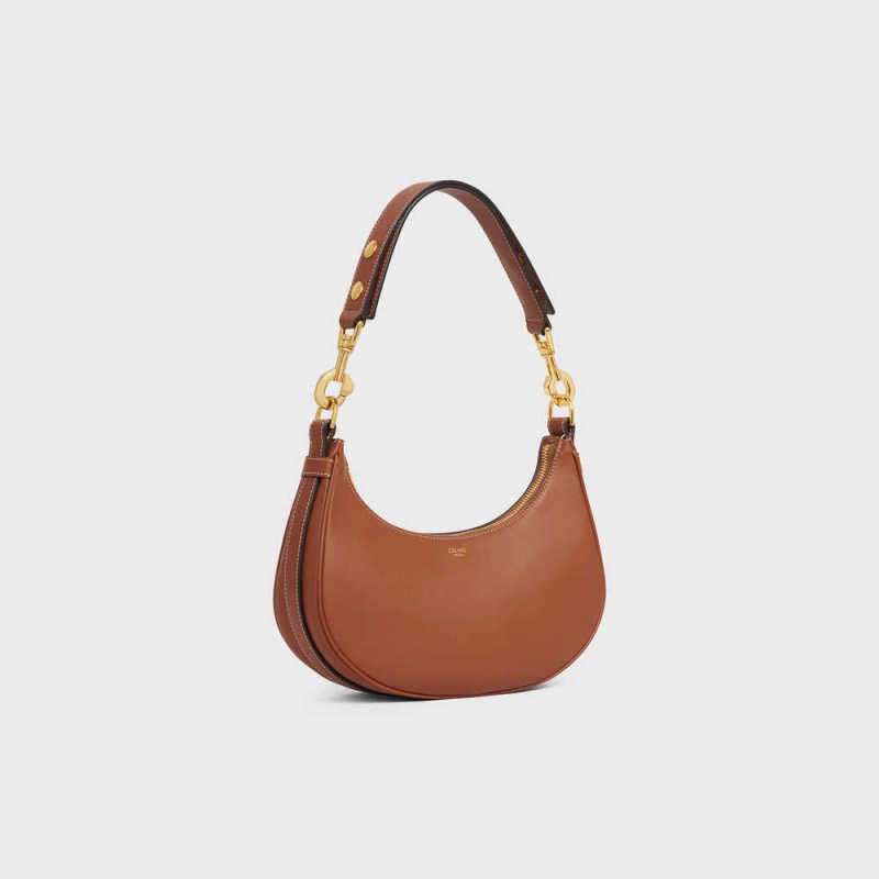 Celine MediumStrap Bag in smooth Calfskin Ava Tan | CL-593098