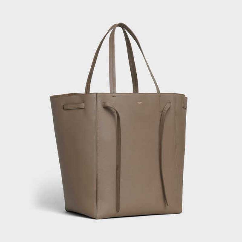 Celine Medium Phantom in soft grained calfskin Cabas Taupe | CL-593096