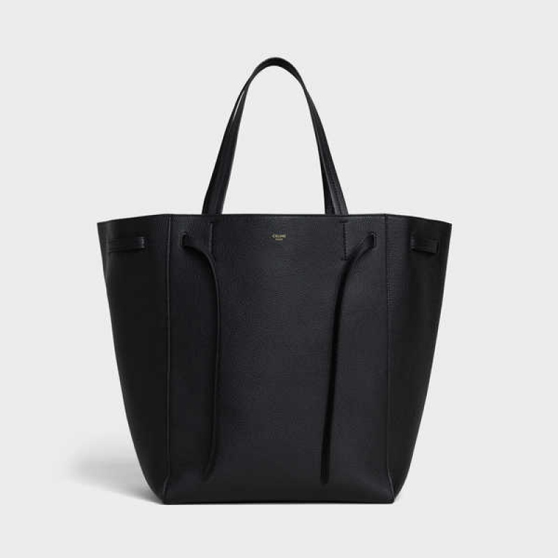 Celine Medium Phantom in soft grained calfskin Cabas Black | CL-593094