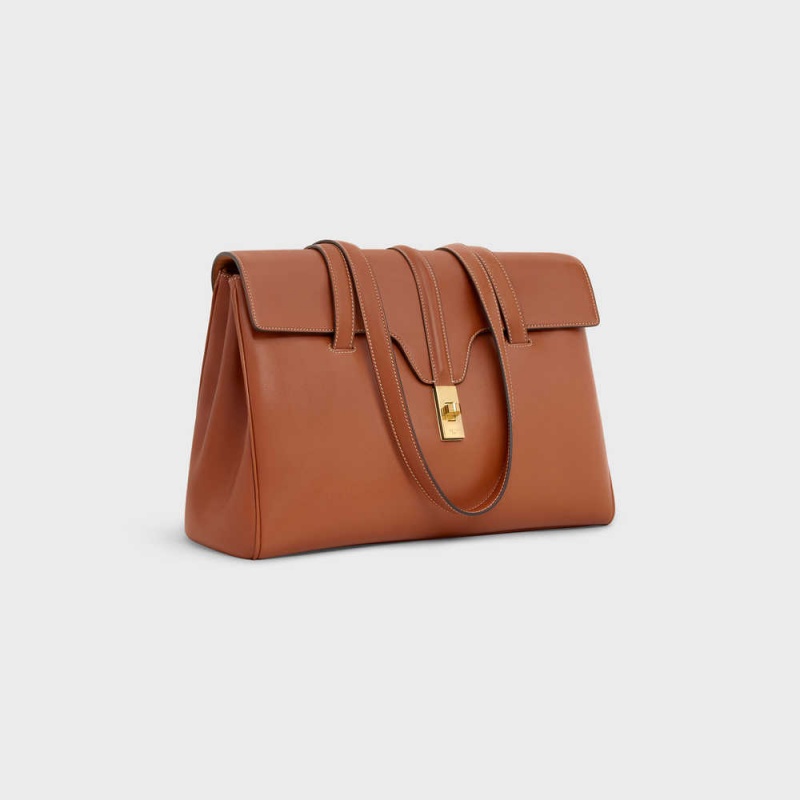 Celine Medium Soft Bag in Smooth Calfskin 16 Tan | CL-593264