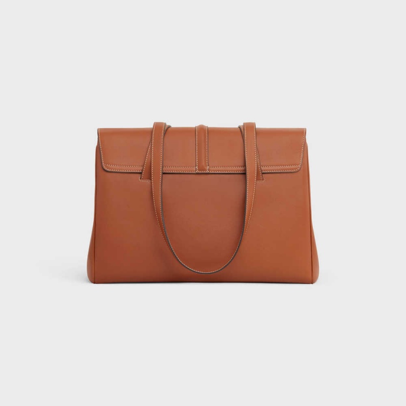 Celine Medium Soft Bag in Smooth Calfskin 16 Tan | CL-593264