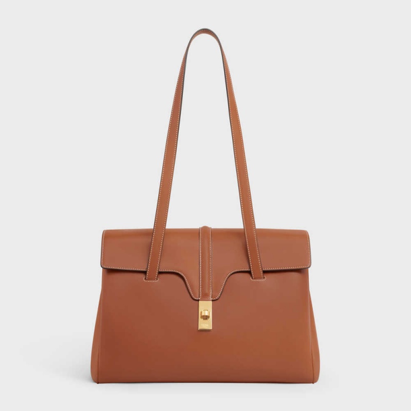 Celine Medium Soft Bag in Smooth Calfskin 16 Tan | CL-593264