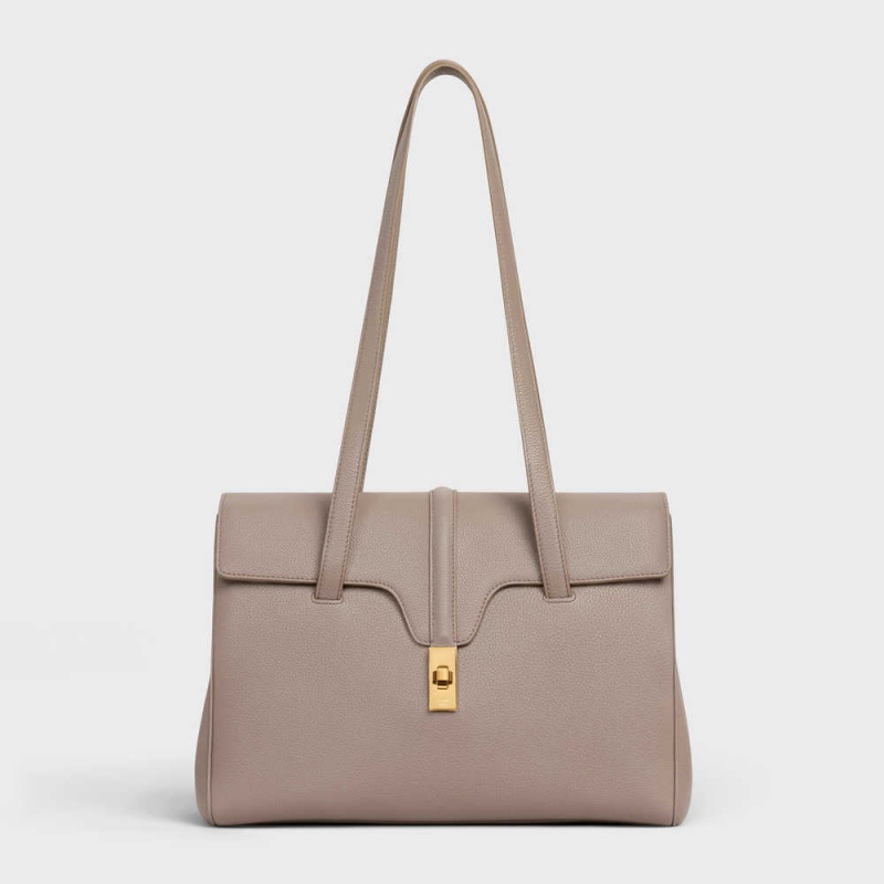 Celine Medium Soft Bag in Supple Grained Calfskin 16 Pebble | CL-593265