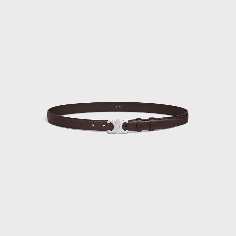 Celine Medium Triomphe in Natural Calfskin Belts Brown | CL-591763