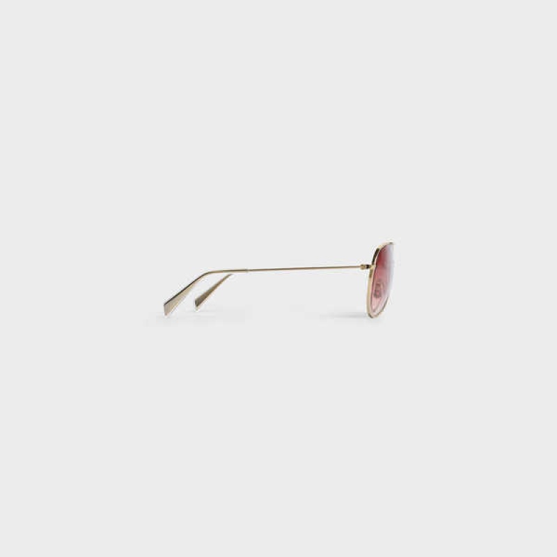 Celine Metal Frame 02 in metal Sunglasses Gold/Gradient Pink | CL-592411