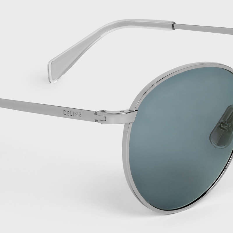 Celine Metal Frame 06 in Metal Sunglasses Silver / Blue | CL-591760