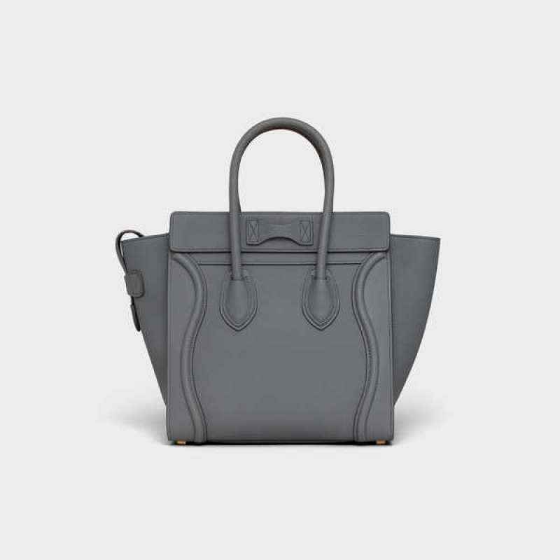 Celine Micro handbag in baby drummed calfskin Luggage Kohl | CL-593052