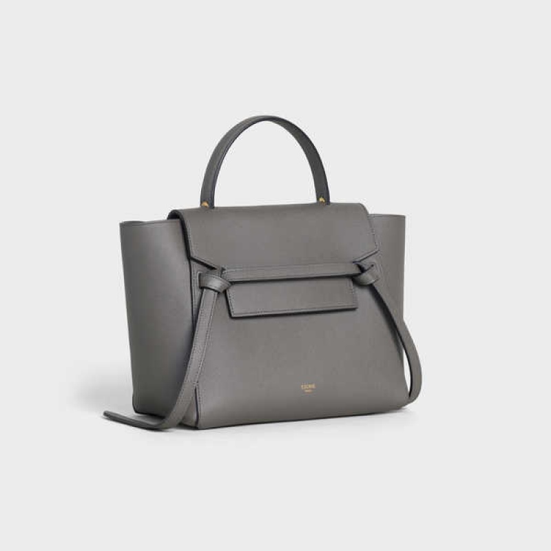 Celine Micro in grained calfskin Belt Bag Grey | CL-593062