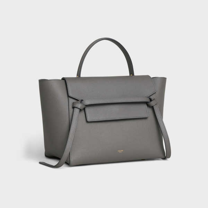 Celine Mini in grained calfskin Belt Bag Grey | CL-593065