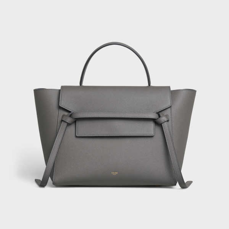 Celine Mini in grained calfskin Belt Bag Grey | CL-593065