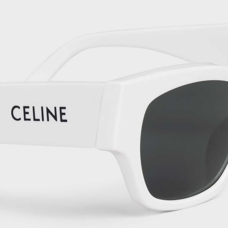 Celine Monochroms 01 in Acetate Sunglasses White | CL-592416