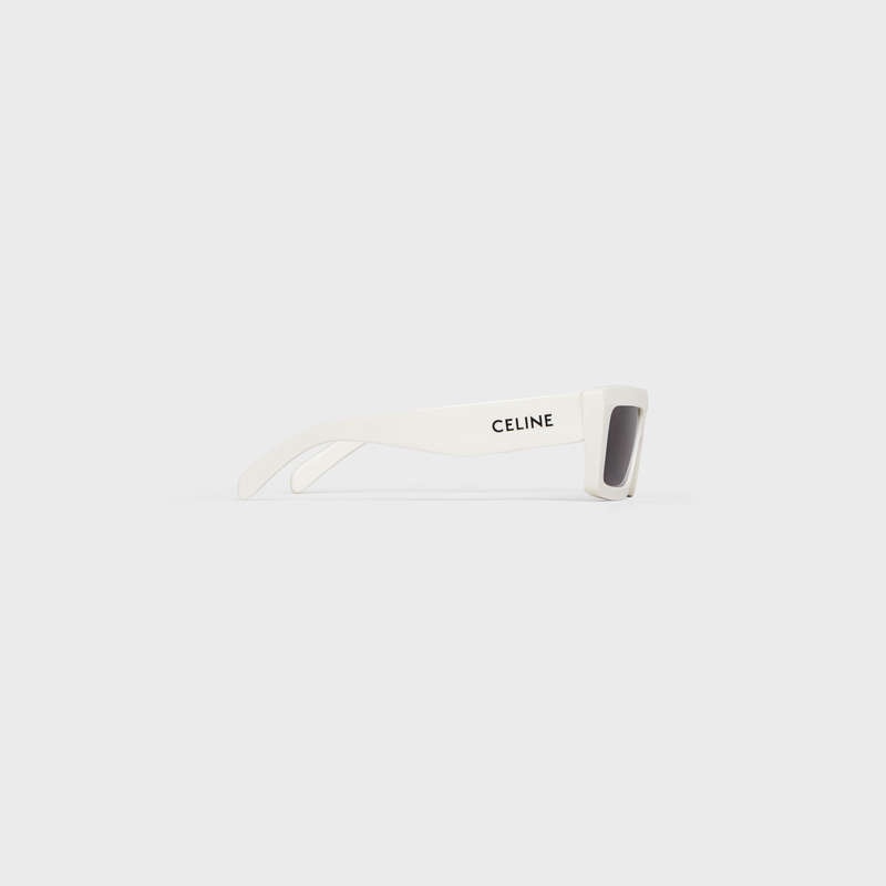 Celine Monochroms 02 in Acetate Sunglasses White | CL-591753