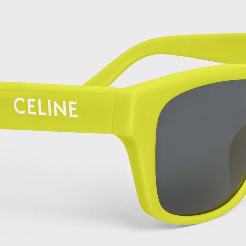 Celine Monochroms 05 in Acetate Sunglasses Neon Yellow | CL-591747