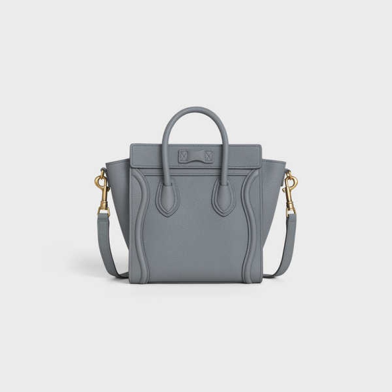 Celine Nano bag in baby drummed calfskin Luggage Kohl | CL-593048