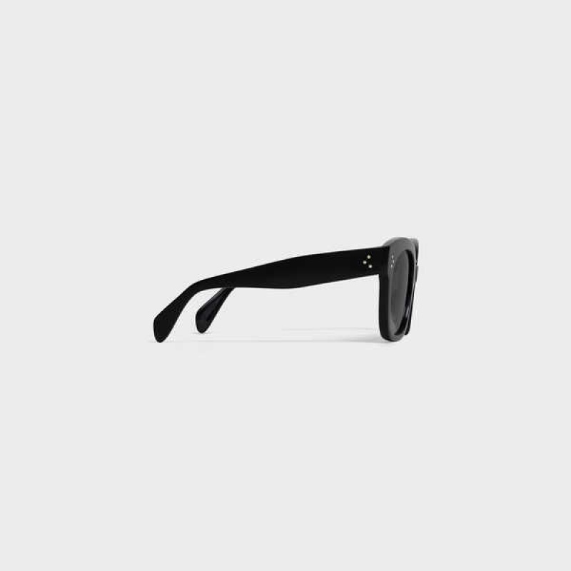 Celine Oversized S002 in Acetate Sunglasses Black | CL-592436