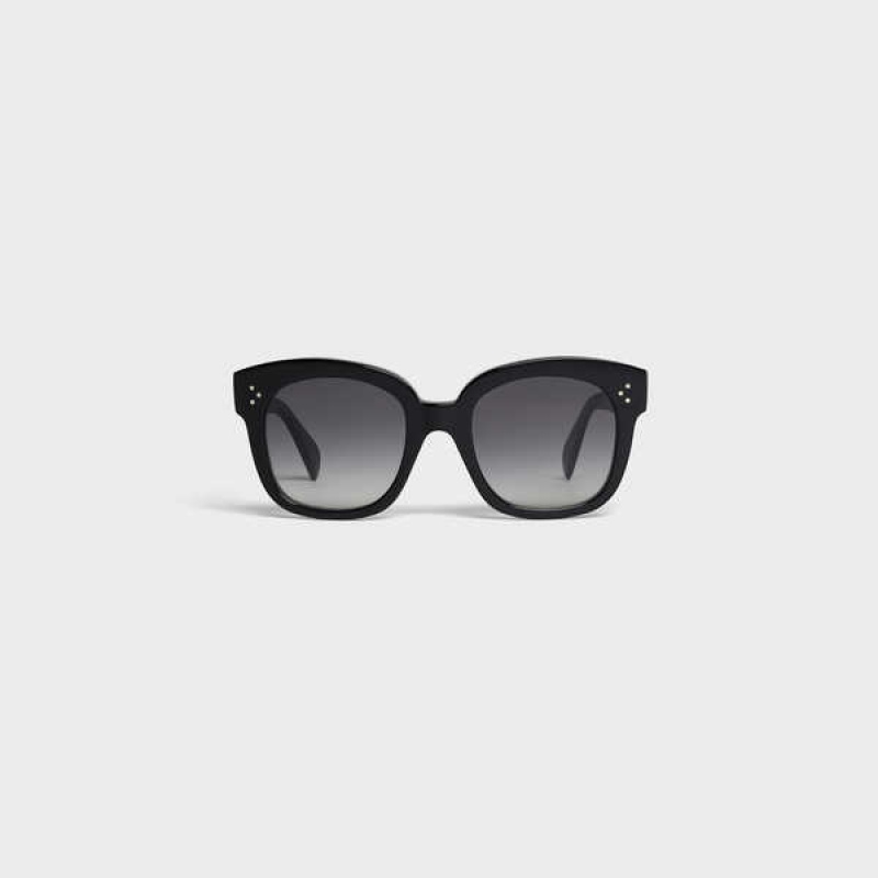 Celine Oversized S002 in Acetate Sunglasses Black | CL-592436