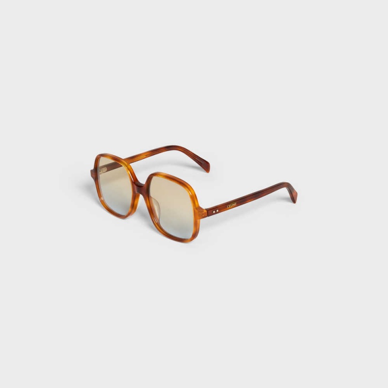 Celine Oversized S244 in Acetate Sunglasses Blonde Havana | CL-592434