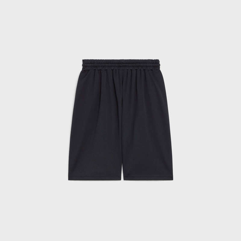 Celine REVERSIBLE OVERSIZED IN JERSEY Shorts Black | CL-592078