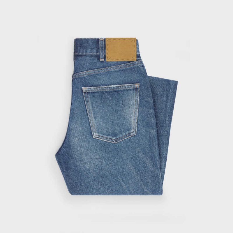 Celine SLIM JEANS IN DARK UNION WASH DENIM Pants DARK UNION WASH | CL-592726