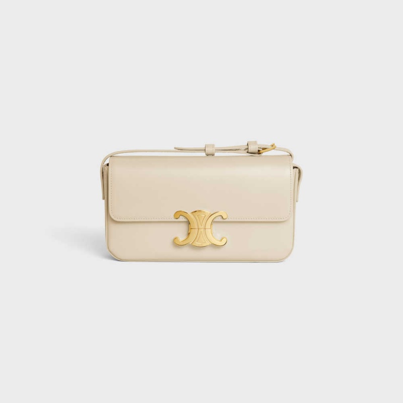 Celine Shoulder Bag in shiny calfskin Triomphe PAMPA | CL-593243