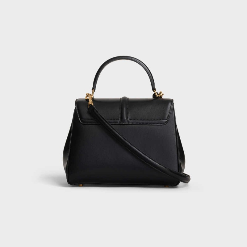 Celine Small Bag in satinated calfskin 16 Black | CL-593275