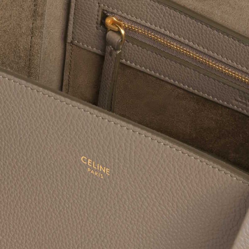 Celine Small Phantom in soft grained calfskin Cabas Taupe | CL-593093