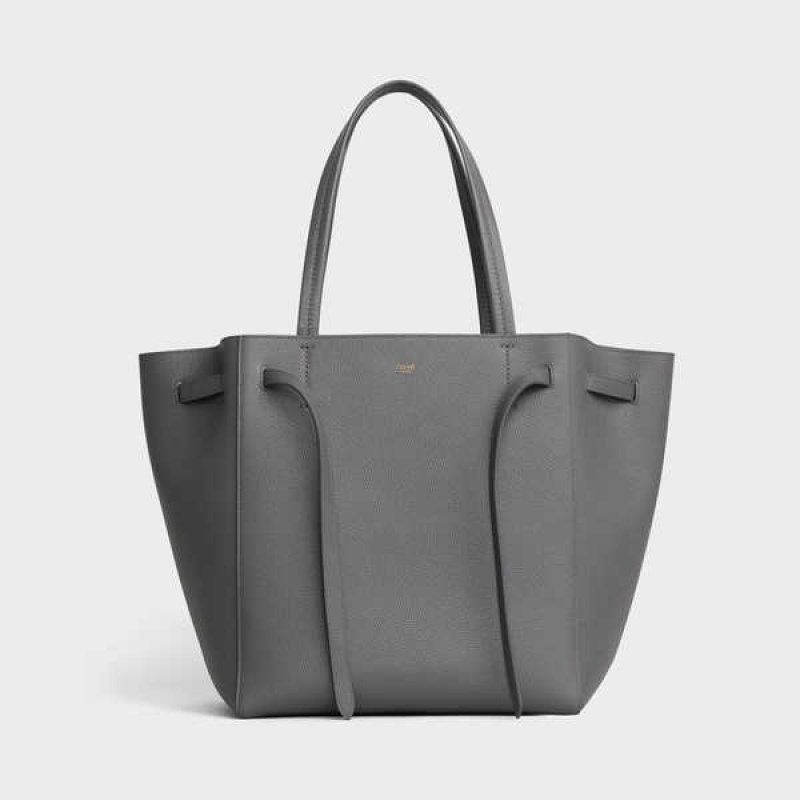 Celine Small Phantom in soft grained calfskin Cabas Grey | CL-593092