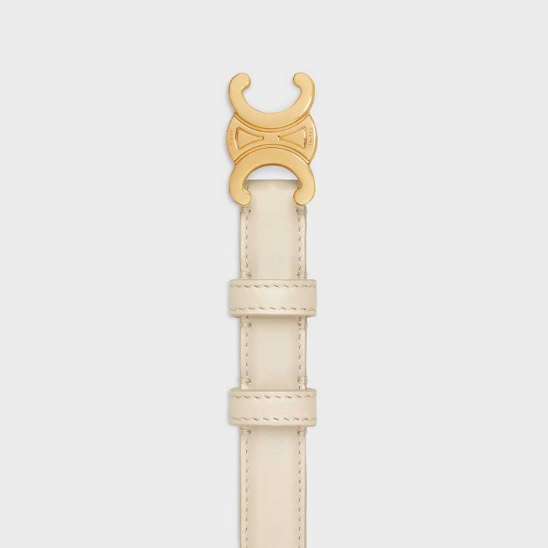 Celine Small Triomphe in Taurillon Leather Belts PAMPA | CL-592469