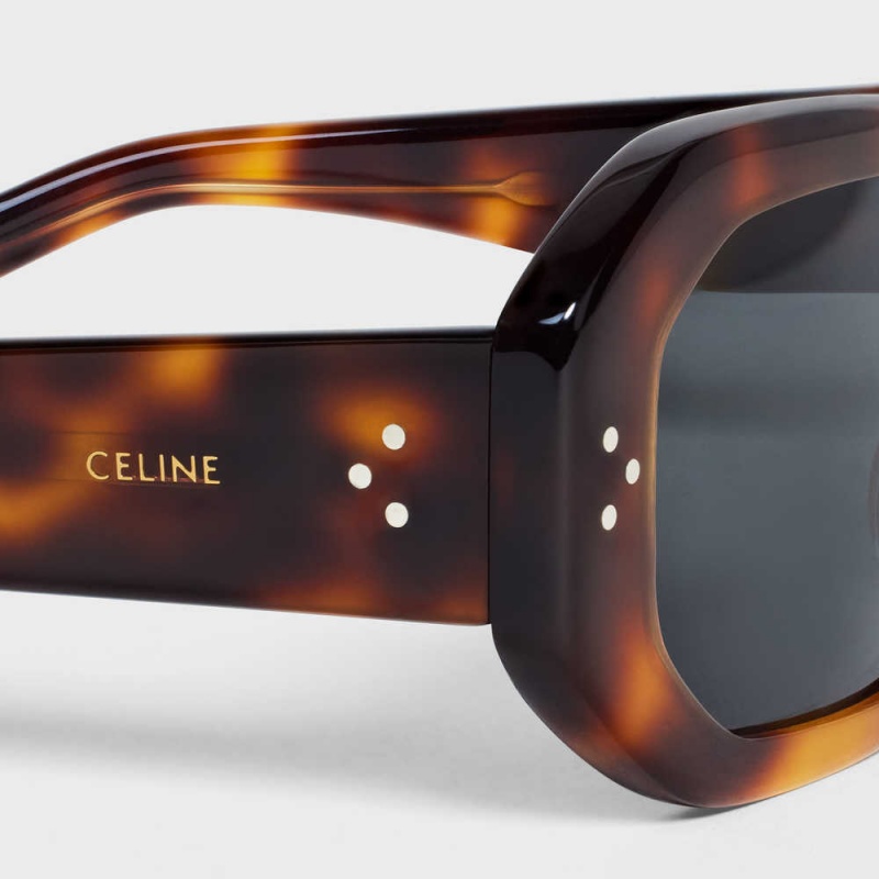 Celine Square S255 in Acetate Sunglasses Classic Havana | CL-592402