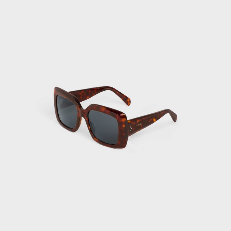 Celine Square S263 in Acetate Sunglasses Classic Havana | CL-592376