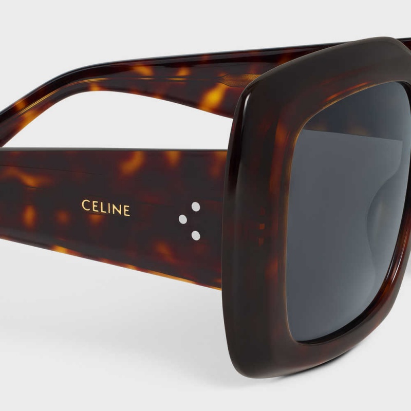 Celine Square S263 in Acetate Sunglasses Classic Havana | CL-592376