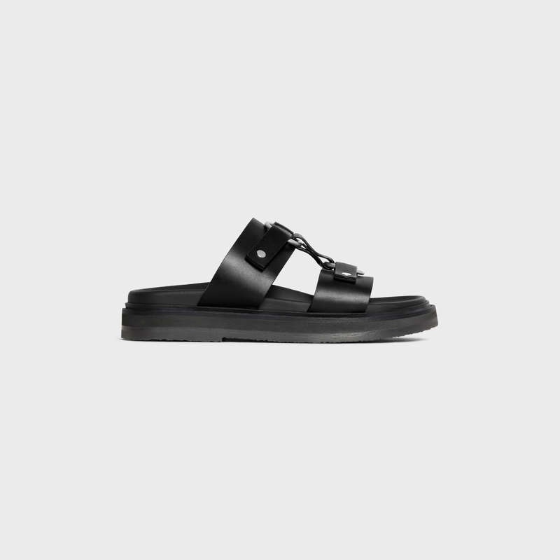 Celine TIPPI in CALFSKIN - VEGETAL TANNING Sandals Black | CL-591888