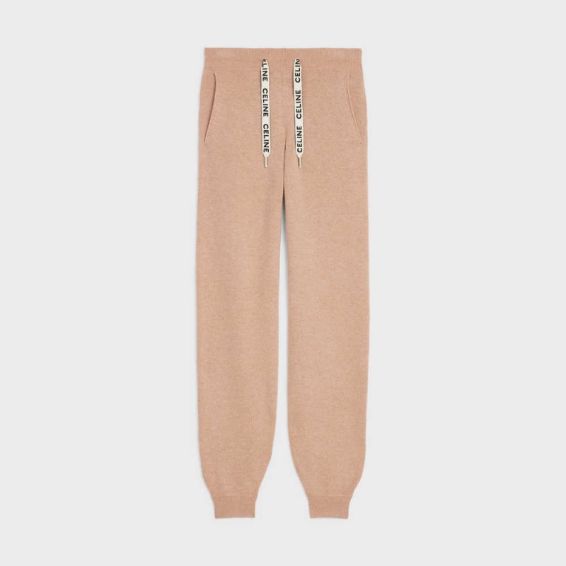 Celine TRACK IN CASHMERE WOOL Pants Camel | CL-592753