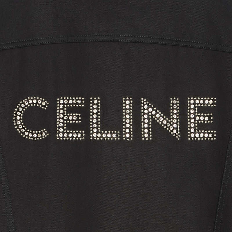 Celine TRUCKER IN PURE BLACK WASH DENIM Blousons VINTAGE PURE BLACK | CL-591964