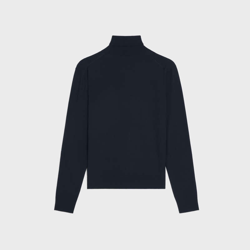 Celine TURTLENECK IN ICONIC MERINOS Knitwear Black | CL-592106