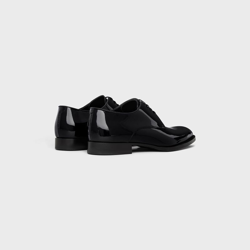 Celine TUXEDO DERBY in Patent calfskin Loafers Black | CL-591882