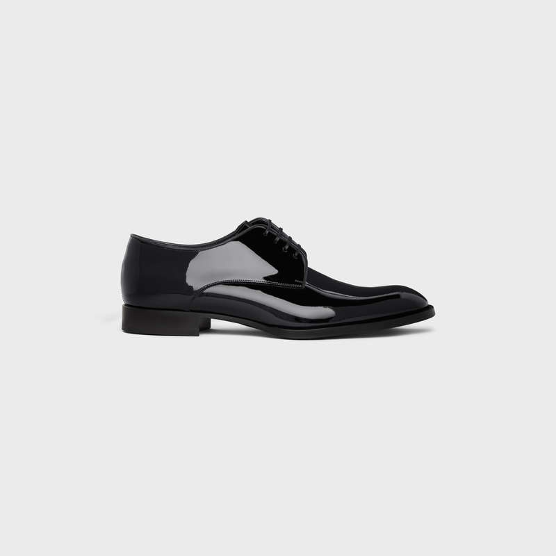 Celine TUXEDO DERBY in Patent calfskin Loafers Black | CL-591882