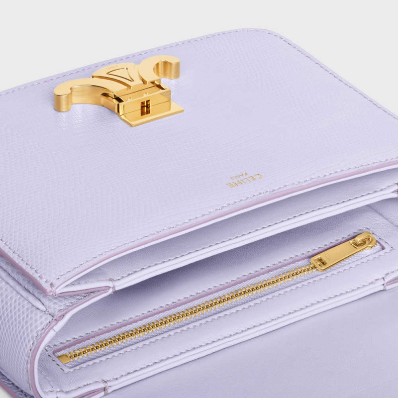 Celine Teen Bag in lizard Triomphe Light Lavender | CL-593216