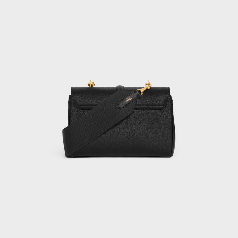 Celine Teen Soft in Supple Grained Calfskin 16 Black | CL-593260