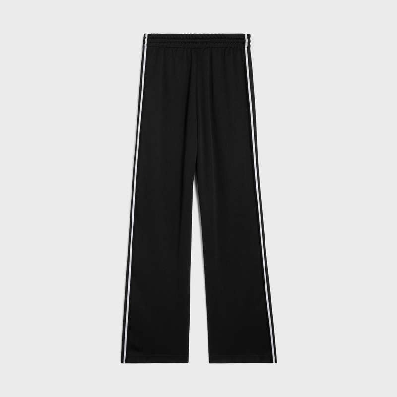 Celine Tracksuit in double face jersey Pants Black / white | CL-592036