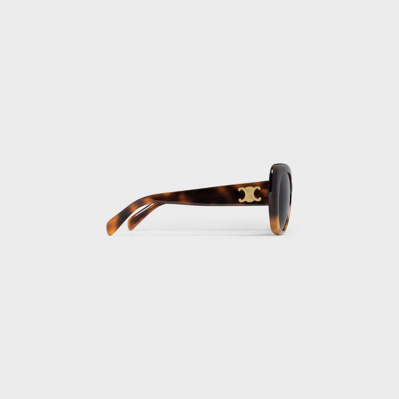 Celine Triomphe 06 in Acetate Sunglasses Gradient Havana | CL-592406