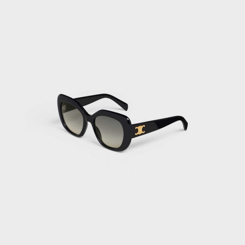 Celine Triomphe 06 in Acetate Sunglasses Black | CL-592405