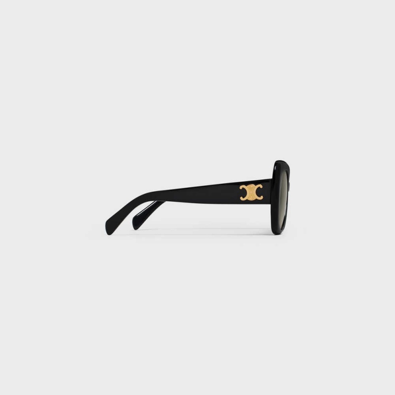 Celine Triomphe 06 in Acetate Sunglasses Black | CL-592405